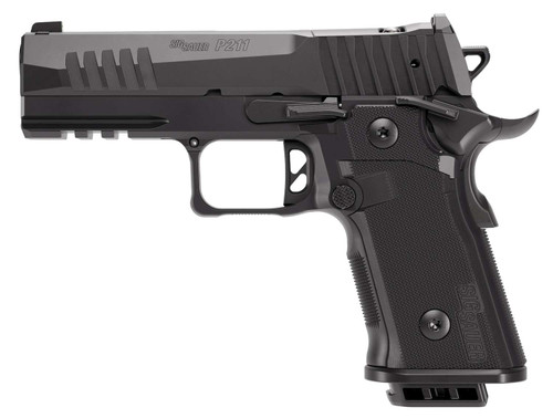 Sig Sauer 211CA9GT410 P211 GT4 Carry Frame 9mm Luger 10+1 4.20" Black Barrel, Black Nitron Stainless Steel Optic Ready/Serrated Slide & Stainless Steel Frame w/Beavertail & Picatinny Rail, G10 Grip Pa TSW|191997