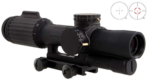 Trijicon 1600001 VCOG Black Hardcoat Anodized 1-6x 24mm LED Red Segmented Circle w/Crosshair 223 77gr Reticle TSW|90993