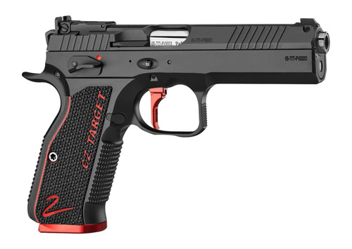 CZ-USA 91246 Shadow 2 Target 9mm Luger 17+1 5" Stainless Barrel, Black Nitride Steel Optic Ready/Serrated Slide, Black Steel Frame w/Beavertail, G10 Grip TSW|201144