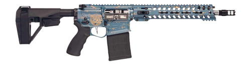 Patriot Ordnance Factory 02552 Rogue 250th Anniversary Limited Edition 308 Win 20+1 12.50" Match Grade Barrel, America 250 Cerakote Aluminum Receiver w/Picatinny Rail, M-LOK Handguard, Black Polymer S TSW|200582