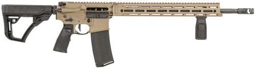 Daniel Defense 0212811090047 DDM4 V7 Pro 5.56x45mm NATO 18" 30+1, FDE Rec, Black OEM Overmolded Stock & Grip, Geissele Trigger TSW|154045