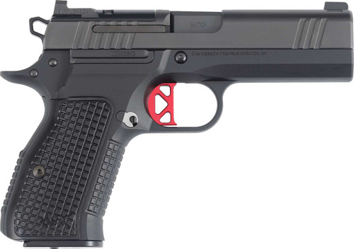 Dan Wesson 92114 DWX Compact Frame 9mm Luger 10+1 4" Black Match Grade Barrel Black DLC Serrated Slide Black Aluminum Frame w/Beavertail Black Aluminum Grip TSW|169837