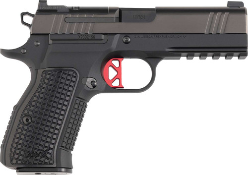 Dan Wesson 92113 DWX Compact Frame 9mm Luger 10+1 4.95" Black Match Grade Barrel, Black DLC Optics Ready/Serrated Steel Slide, Black Aluminum Frame w/Beavertail Black Textured Aluminum Grip TSW|167328