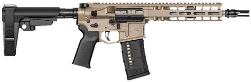 Radian Weapons R0504 Model 1 Pistol 300 Blackout 30+1 9", FDE Billet Rec/M-Lok Handguard, Smooth Buffer Tube (No Brace), Magpul Grip, Ambi Controls, Dead Air QD Flash Hider, Adj. Trigger TSW|126444