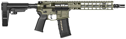 Radian Weapons R0515 Model 1 Pistol 223 Wylde 30+1 10.50", OD Green Billet Rec/M-Lok Handguard, Smooth Buffer Tube (No Brace), Magpul Grip, Ambi Controls, Dead Air QD Flash Hider, Adj. Triggers TSW|126433