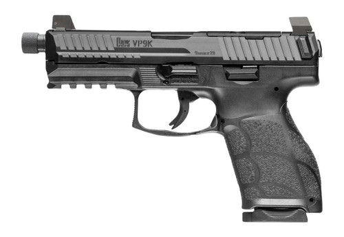 HK VP9A1 K Tactical 9mm Threaded 15+1 Optic Ready Pistol, Black 81001230