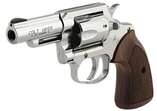 Colt Viper .357 Magnum 3" 6-Shot Revolver, Stainless, Walnut Grips VIPER-SP3WRR
