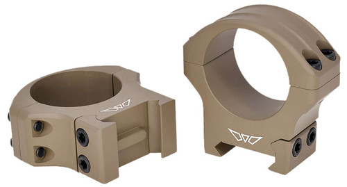 Warne HyperLite Scope Rings, 1" High, Flat Dark Earth 8502DE