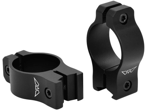 Warne Vapor 1" Medium Rimfire Scope Rings, 3/8" Dovetail, Matte Black V421M