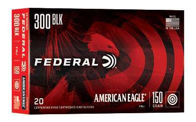 Federal American Eagle .300 Blackout 150 gr FMJ, 20 Rounds AE300BLK1