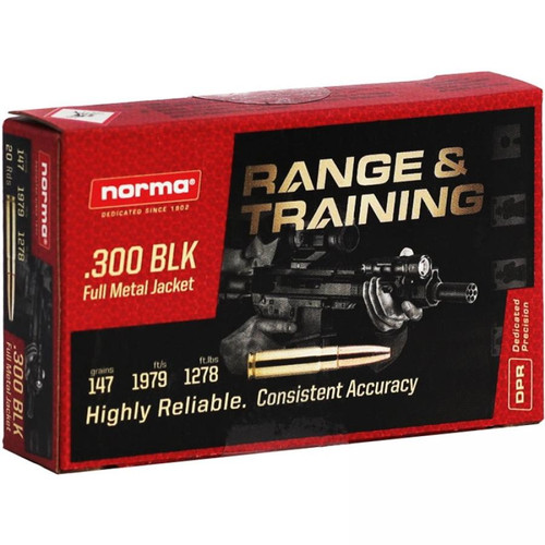Norma Range & Training .300 Blackout FMJ, 20 Rounds