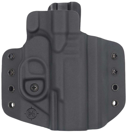 C&G Holsters 1212100 Covert OWB Black Kydex Belt Loop Fits Walther PDP 4" Right Hand TSW|151957