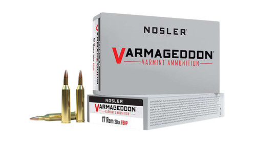 Nosler 65100 Varmageddon 17Rem 20gr Flat Base Hollow Point 20 Per Box/20 Case TSW|81548