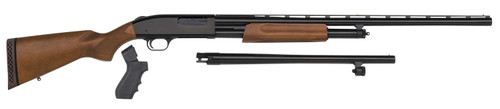 Mossberg 54169 500 Combo 12 Gauge 5+1 3" Blued 28" Vent Rib/18.5" Security Barrels, Blued Steel Receiver, Dual Extractors, Fixed Wood w/Black Pistol Grip Stock, Includes Cylinder Bore Accu-Set Choke TSW|46907