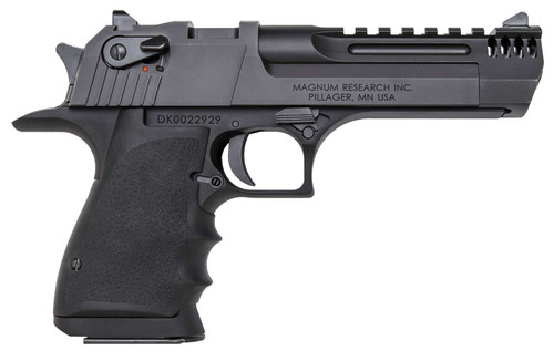 Magnum Research DE357L5IMB Desert Eagle L5 357 Mag 5" with Muzzle Brake 9+1 Black Hardcoat Anodized Aluminum Frame Black Carbon Steel Slide Black Hogue Wraparound Rubber Grip TSW|3002