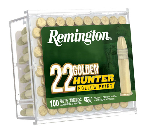 Remington Ammunition R21251 Golden Hunter 22LR 40gr Plated Hollow Point 100 Per Box/50 Case TSW|162296