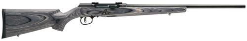 Savage Arms 47801 A17 Sporter Full Size 17 WSM 8+1 22" High Luster Button Rifled Barrel, High Luster Drilled & Tapped Carbon Steel Receiver, Matte Gray Fixed Laminate Stock, Right Hand TSW|141631