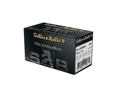 Sellier & Bellot SB30A Rifle 30Carbine 110gr Full Metal Jacket 50 Per Box/20 Case TSW|61925