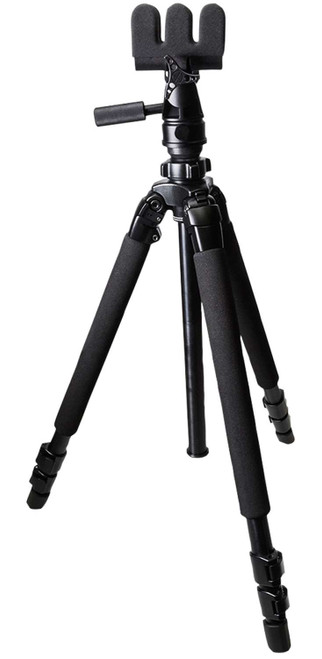 KOPF Jager KJ85001K K700 AMT Tripod made of Aluminum with Black Finish, Pivoting Reaper Grip, 360 Degree Pan & 3-Level Leg Extensions TSW|123556
