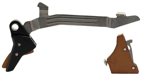 Timney Triggers ALPHAGLOCK34LRGBRNZE Alpha Competition 45 ACP/10mm Auto, Bronze Straight Trigger, Compatible w/Glock Gen3-4 TSW|149854