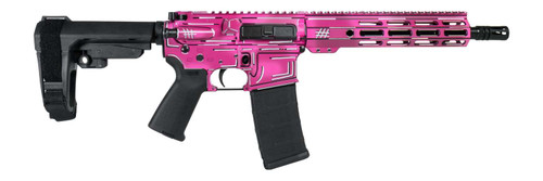 Shark Coast Tactical SCC06254APK-P Anime-15 Pink 5.56 NATO 30+1 10.50" Black Nitride Threaded Barrel, Pink Cerakote Aluminum Receiver w/Picatinny Rail, M-LOK Handguard, Polymer SB Tactical SBA3 Brace, TSW|198591