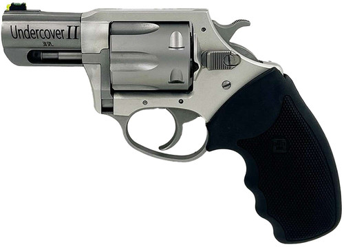 Charter Arms 53620 Undercover II Large 38 Special, 6 Shot 2.20" Matte Stainless Steel Barrel & Cylinder, Anodized Aluminum Frame w/Black Finger Grooved Rubber Grip, Exposed Hammer TSW|140915