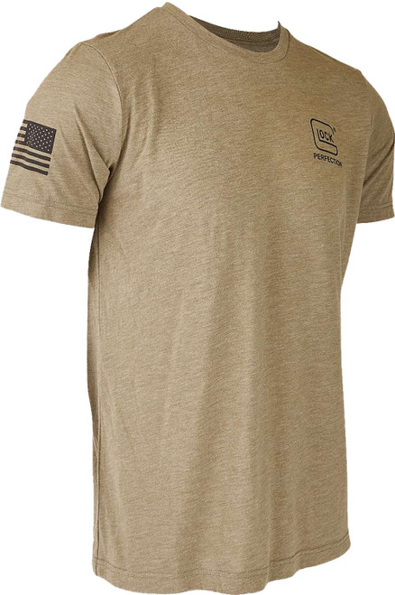 Glock AP96317 2nd Amendment Tee Olive Cotton/Polyester Short Sleeve 3XL TSW|174054