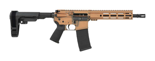 Shark Coast Tactical SCC07244PEN-P Penny 5.56 NATO 30+1 10.50" Black Nitride Threaded Barrel, Aluminum Receiver w/Picatinny Rail, M-LOK Handguard, Black Polymer SB Tactical SBA3 Brace, Polymer Grip TSW|198602