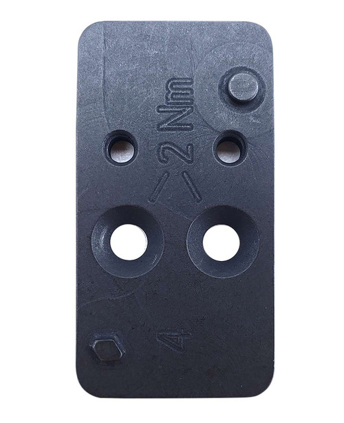 HK 50254264 Optic Plate #4 Black Steel, Fits HK VP9 OR Leupold DeltaPoint Pattern Footprint Mount TSW|121240