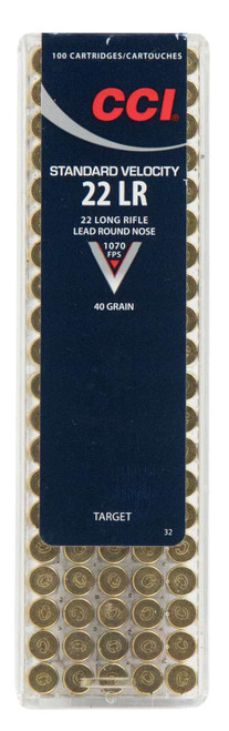 CCI 0032 Standard Velocity 22LR 40gr Lead Round Nose 100 Per Box/50 Case TSW|63202