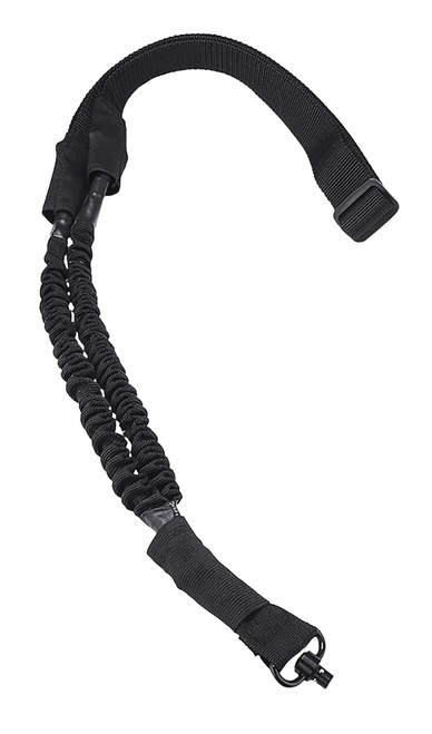 NcStar AQDBS1B VISM 1 Point Sling Black Nylon Strap w/Elastic Shock-Cord 46"-64" OAL Adjustable Bungee TSW|132539