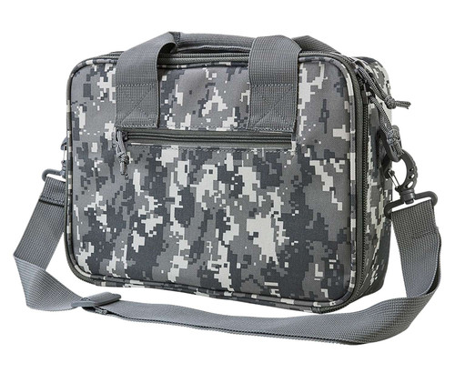 NcStar CPDX2971D VISM Double Pistol Range Bag w/ Mag Pouches Loop Fasteners Zippers Padding & Digital Camouflage Finish TSW|109681