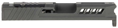 True Precision Inc TPG43SBCRMS Axiom Optic Cut Slide Fits Glock 43 Black DLC Anodized 416R Stainless Steel TSW|163222
