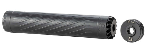 Anechoic X35LB Anechox 35L 35Cal/338Lapua/338/35Magnums Black Stainless Steel/Titanium 1 3/8"x24 w/ 1/2"x28 DTA TSW|169860