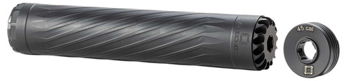 Anechoic X45LB Anechox 45L 45CAl/458WinMag Black Stainless Steel/Titanium 1 3/8"x24 w/ 5/8"x24 DTA TSW|169865