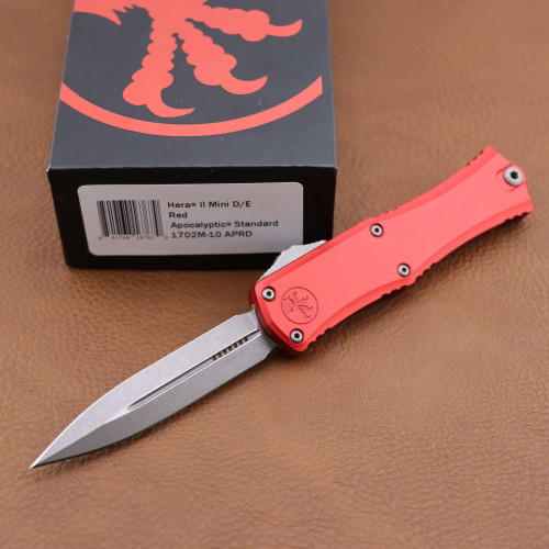 Microtech Hera II Mini Double Edge Red Apocalyptic 1702M-10APRD 1702M-10APRD.