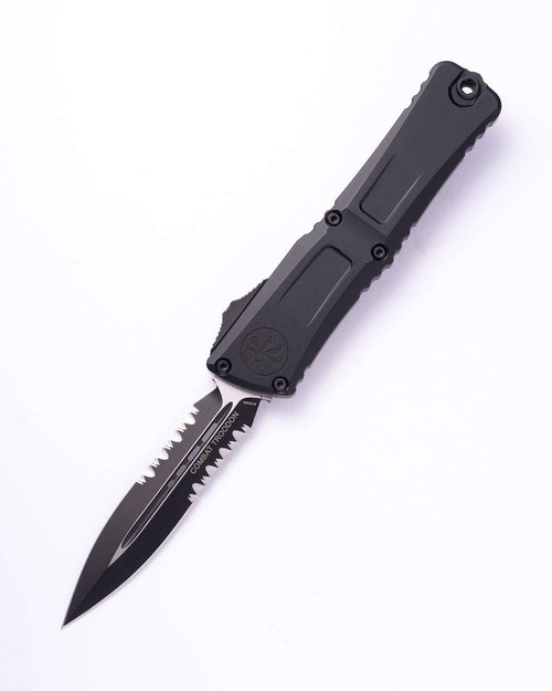 MICROTECH COMBAT TROODONDOUBLE EDGE GEN III TACTICAL PARTIAL SERRATED 1142-2T