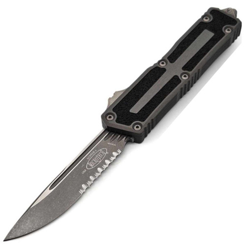 Scarab II Gen III Single Edge Partial Serrate Apocalyptic Natural Clear Handle 1278-11APNC 1278-11APNC.
