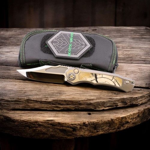 Heretic Knives Wraith V4 Custom Mammoth Tusk Inlays S/N 008 WV4Custom008.