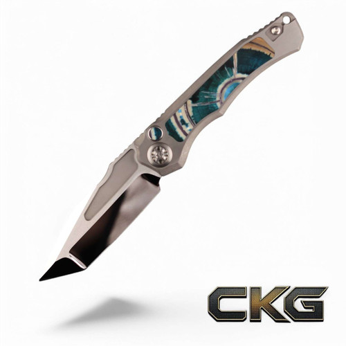 Heretic Knives Custom Wraith V4 High Polish Tanto Mammoth Tusk SN# 007 WraithV4Custom007