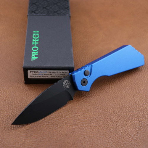 Pro-Tech Strider PT+ - Blue DLC black Magnacut Blade PT203-Blue PT203-Blue.