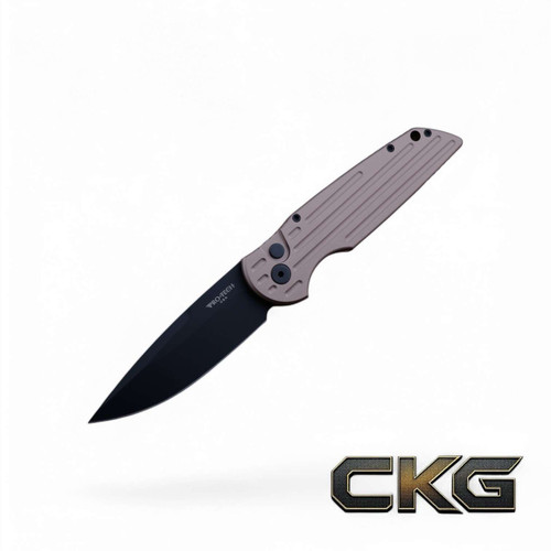 ProTech TR-3 Tactical Response 3 Point Blade Auto FDE brown Handle with grooves Black Blade TR-3 BT-FDE.