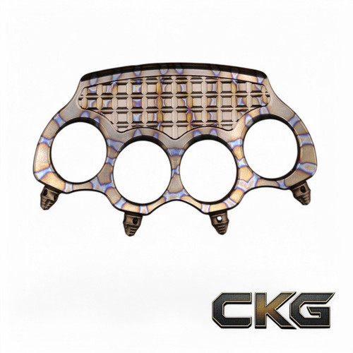 Microtech Hand Tank Flamed Titanium Bronze Spikes 430-FLTIBZSPK-MCK 430-FLTIBZSPK-MCK.