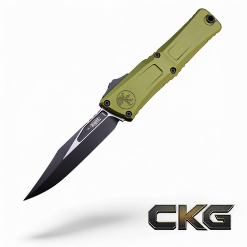 Microtech Combat Troodon GEN III Bowie Black OD Green 1146-1OD Cajun Knife And Gear