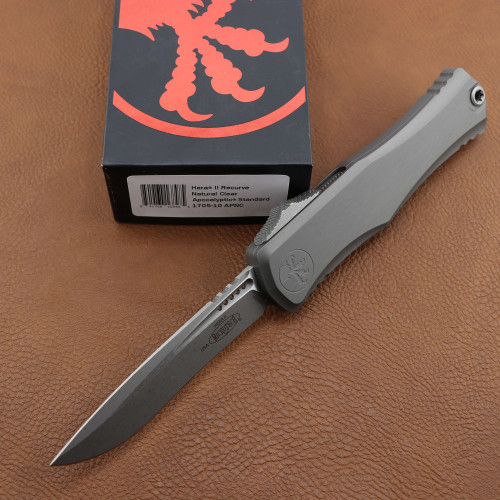 Microtech Hera II Recurve Natural Clear Apocalyptic Standard 1705-10APNC 1705-10APNC.