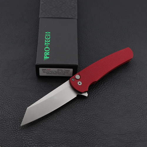 ProTech Malibu Textured Red handle Stonewash Magnacut 5405-Red 5405-Red.