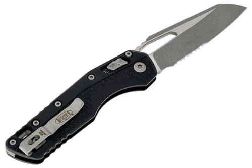 Microtech MSI Tri-Grip Black Apocalyptic Partial Serrated 210T-11APPMBK 210T-11APPMBK.