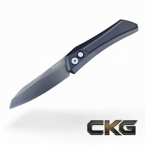 ProTech Sinkevich Oligarch Smoky Gray Magnacut Black Handle DS121.
