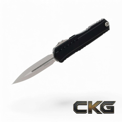 Microtech Cypher II D/E Stonewash Standard 1242-10.