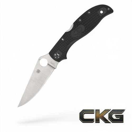 Spyderco Stretch 2 XL Lockback Black Lightweight Plain Edge C258PBK